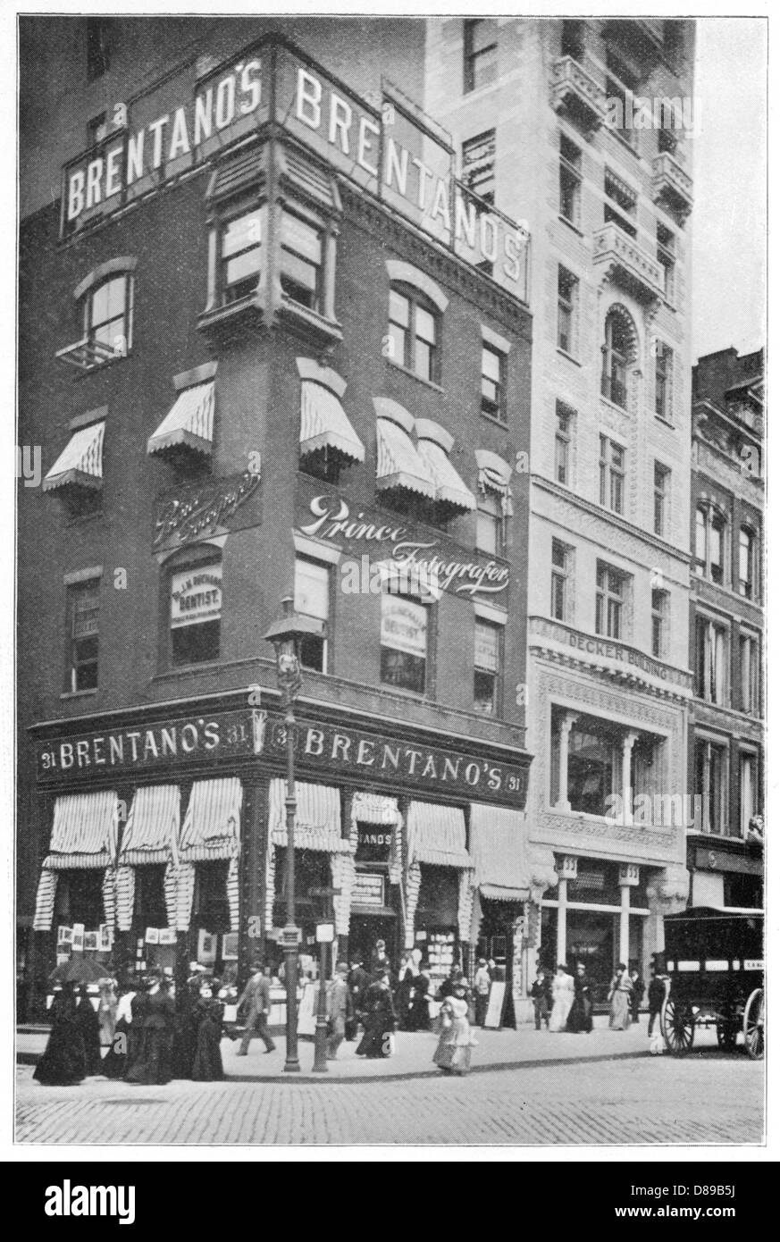 Union Square e 16th Street, New York 1895 Foto Stock