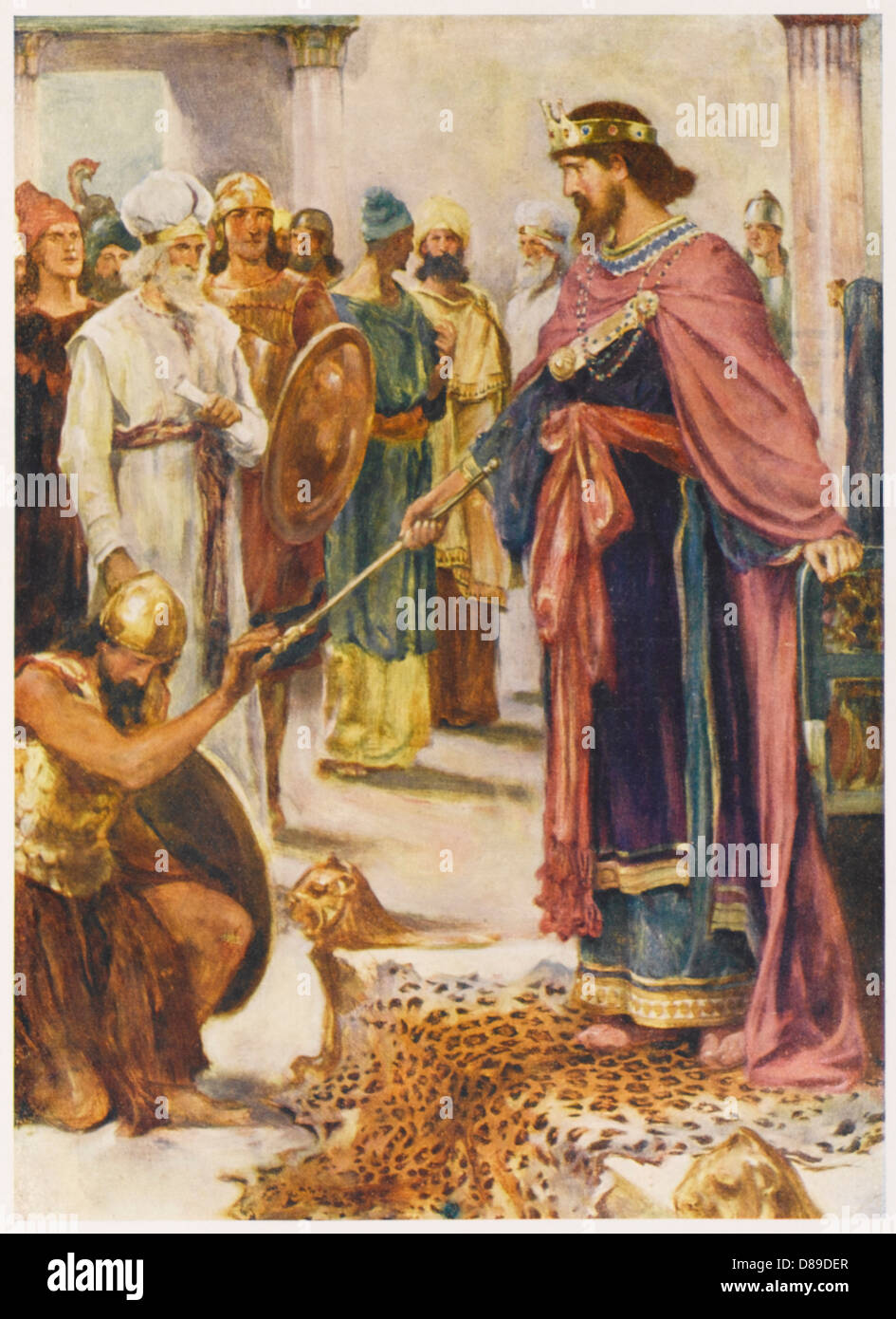 DAVIDE DIVENTA RE Foto Stock