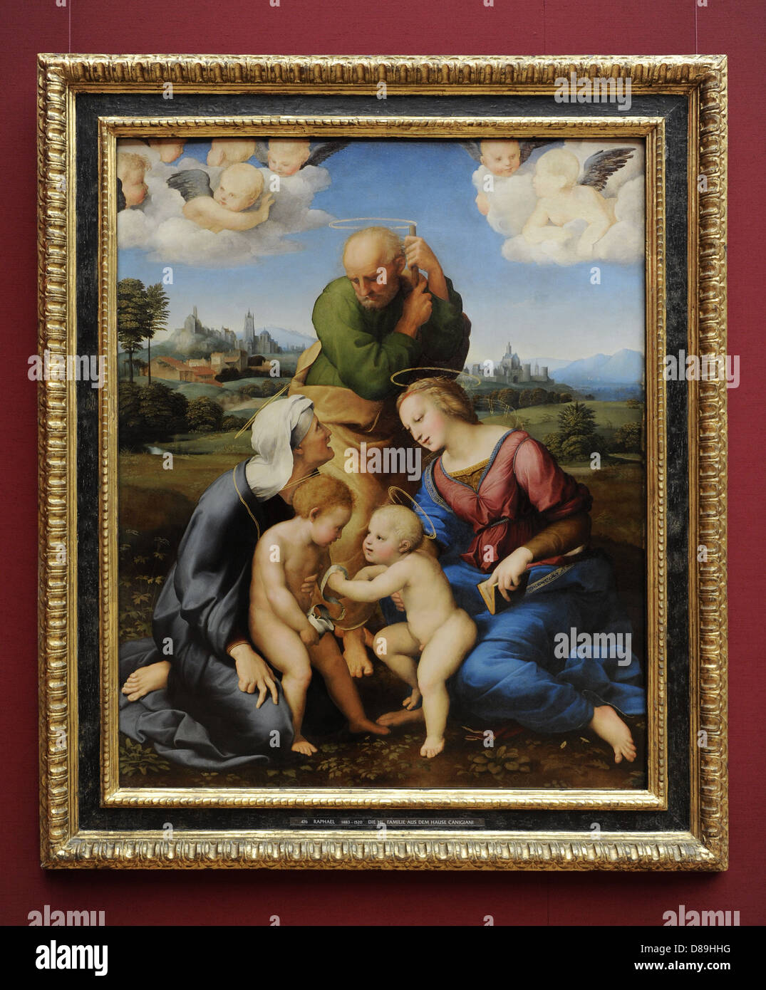 Raphael the holy family with raphael immagini e fotografie stock ad