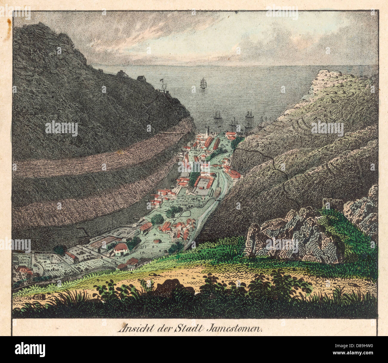 JAMESTOWN ST HELENA Foto Stock