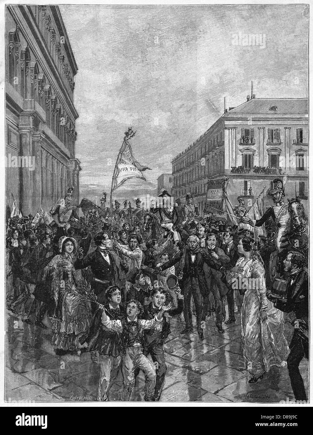 COSTITUZIONE A NAPOLI Foto Stock