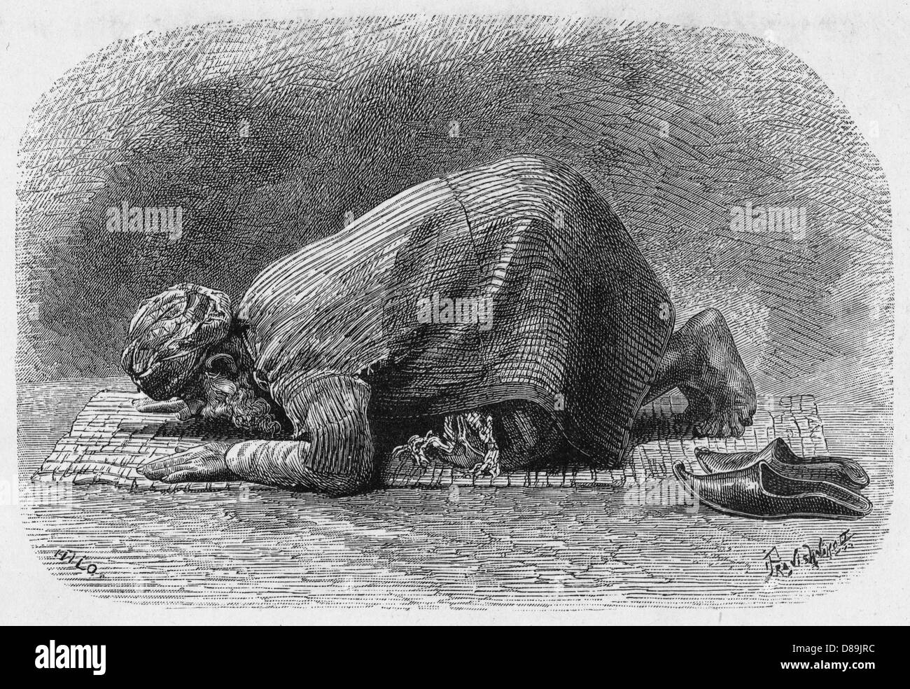 MUSULMANI IN PREGHIERA Foto Stock