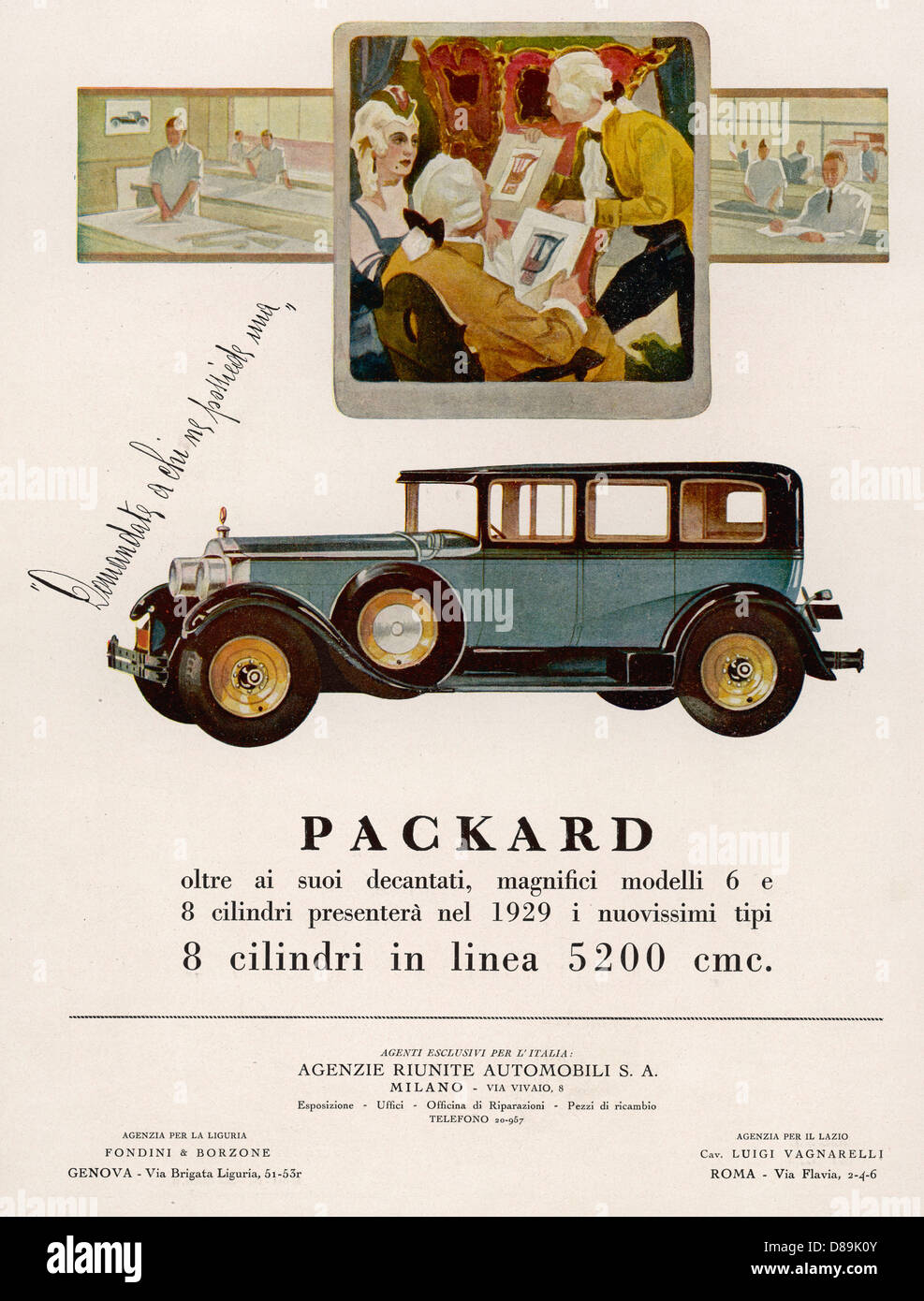 PACKARD IN ITALIA 1928 Foto Stock