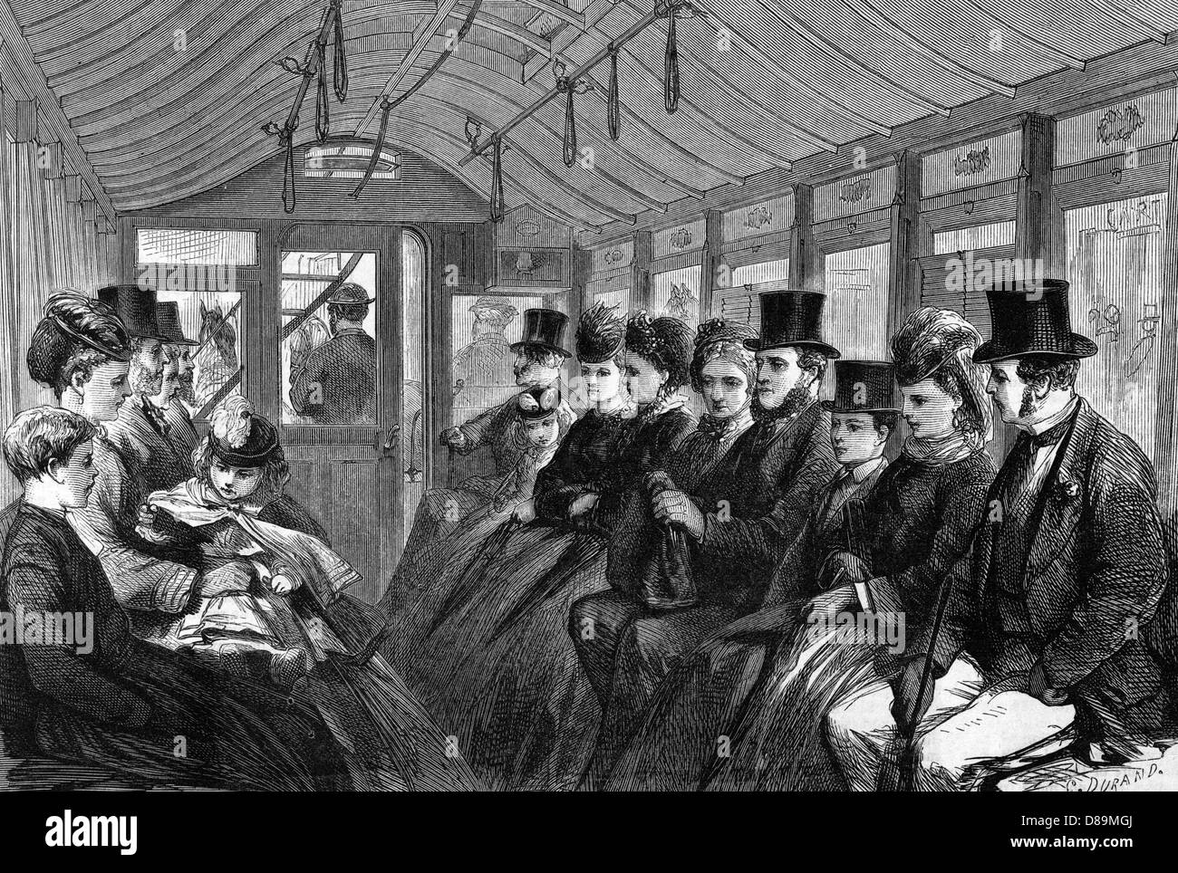 Horse Tram Brixton Foto Stock