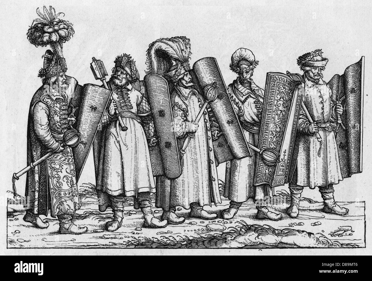 16THC GUERRIERI UNGHERESI Foto Stock