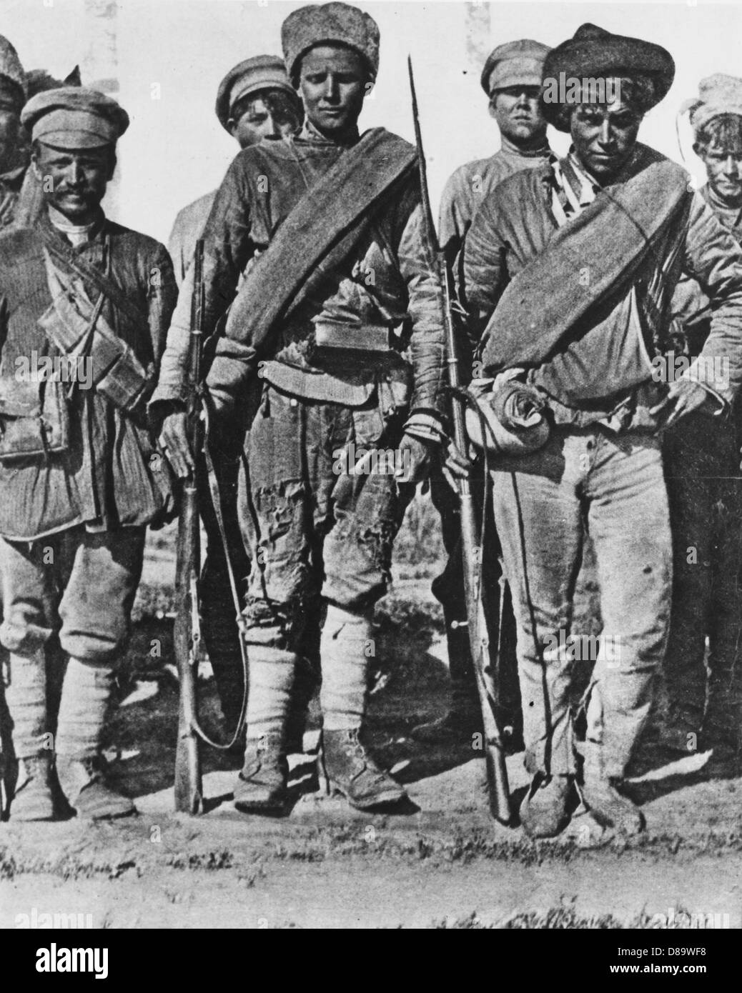 SOLDATI RUSSI BIANCHI Foto Stock