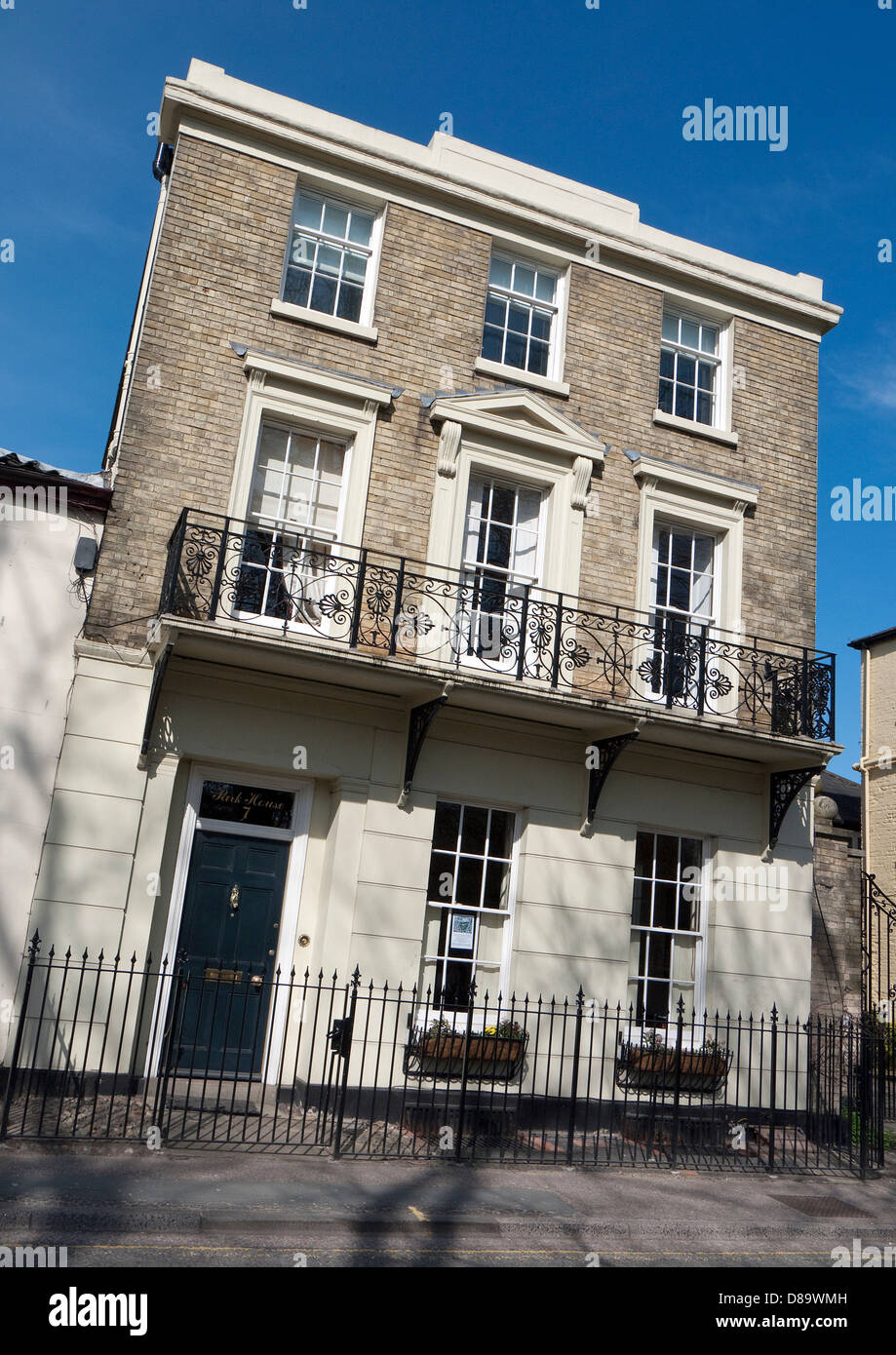 In stile georgiano townhouse, Norwich, Norfolk, Inghilterra Foto Stock