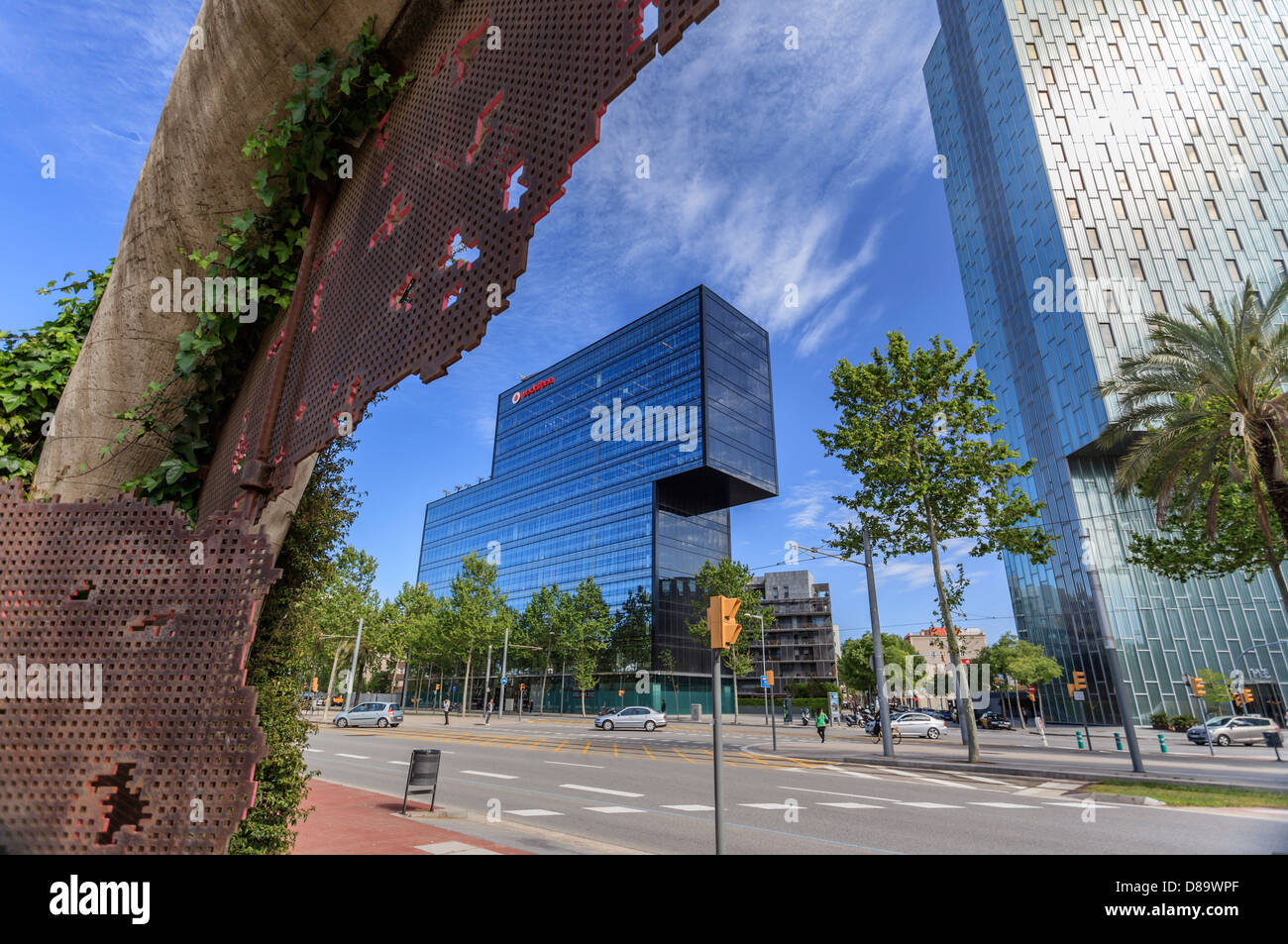 Parc Central de Poble Nou, progettato da Jean Nouvel, a Barcellona Foto Stock