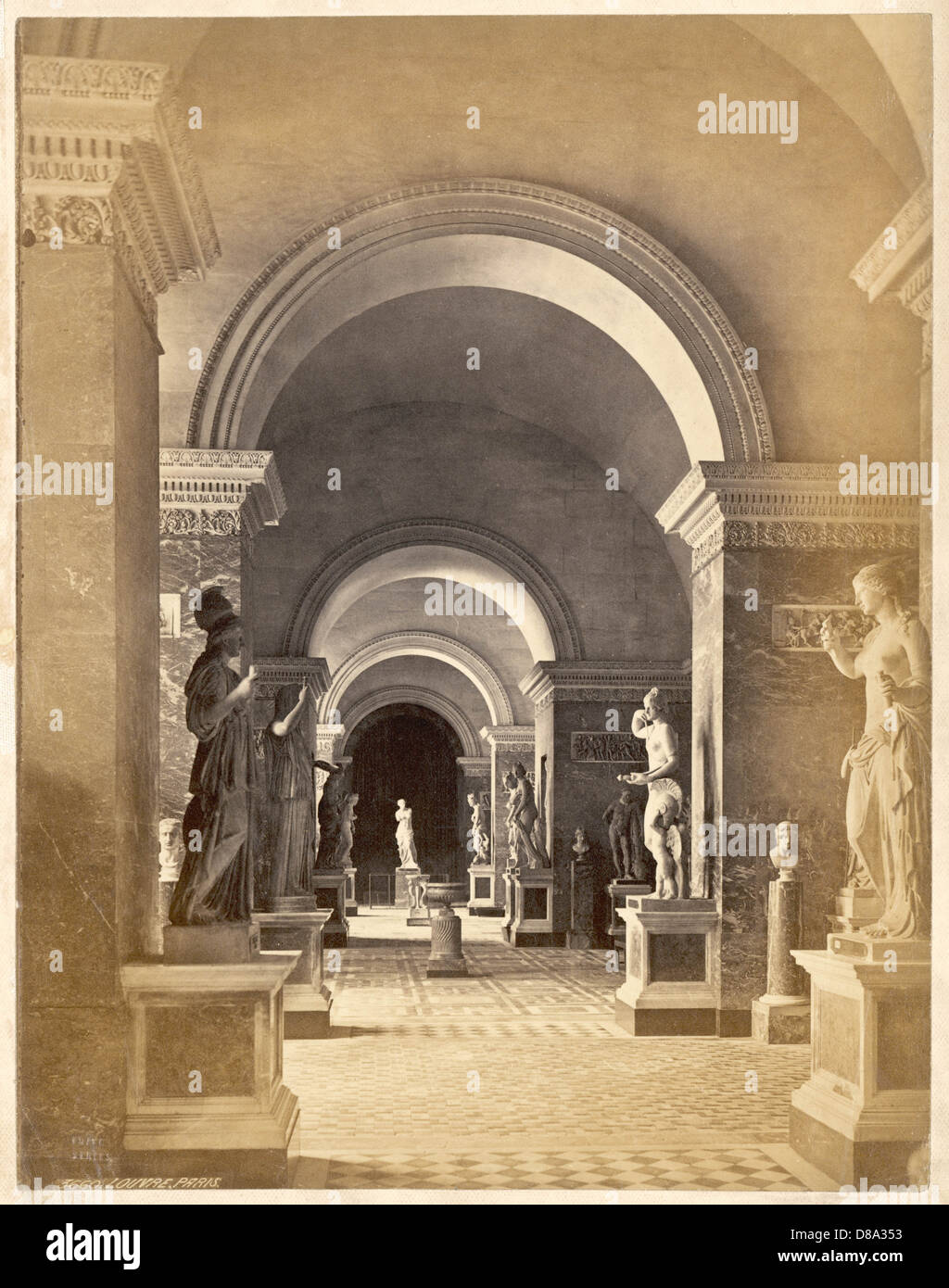 GALLERIA DELLE SCULTURE DI LOUVRE Foto Stock