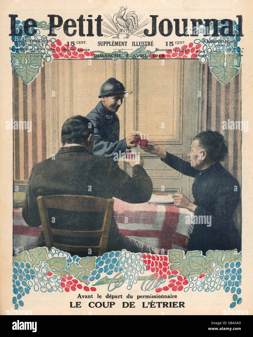 SOLDATO DELLA PRIMA GUERRA MONDIALE IN CONGEDO Foto Stock