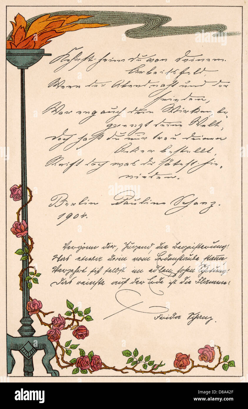 Design in stile Liberty Foto Stock