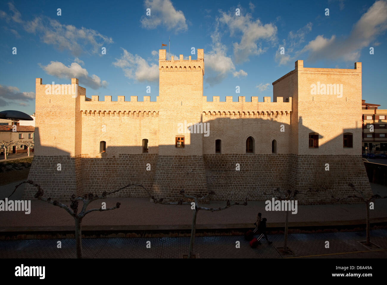 Marcilla castello. Navarra, Spagna Foto Stock