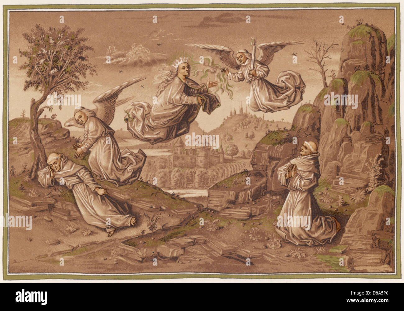 VISIONE DI SAN FRANCESCO ASSISI Foto Stock