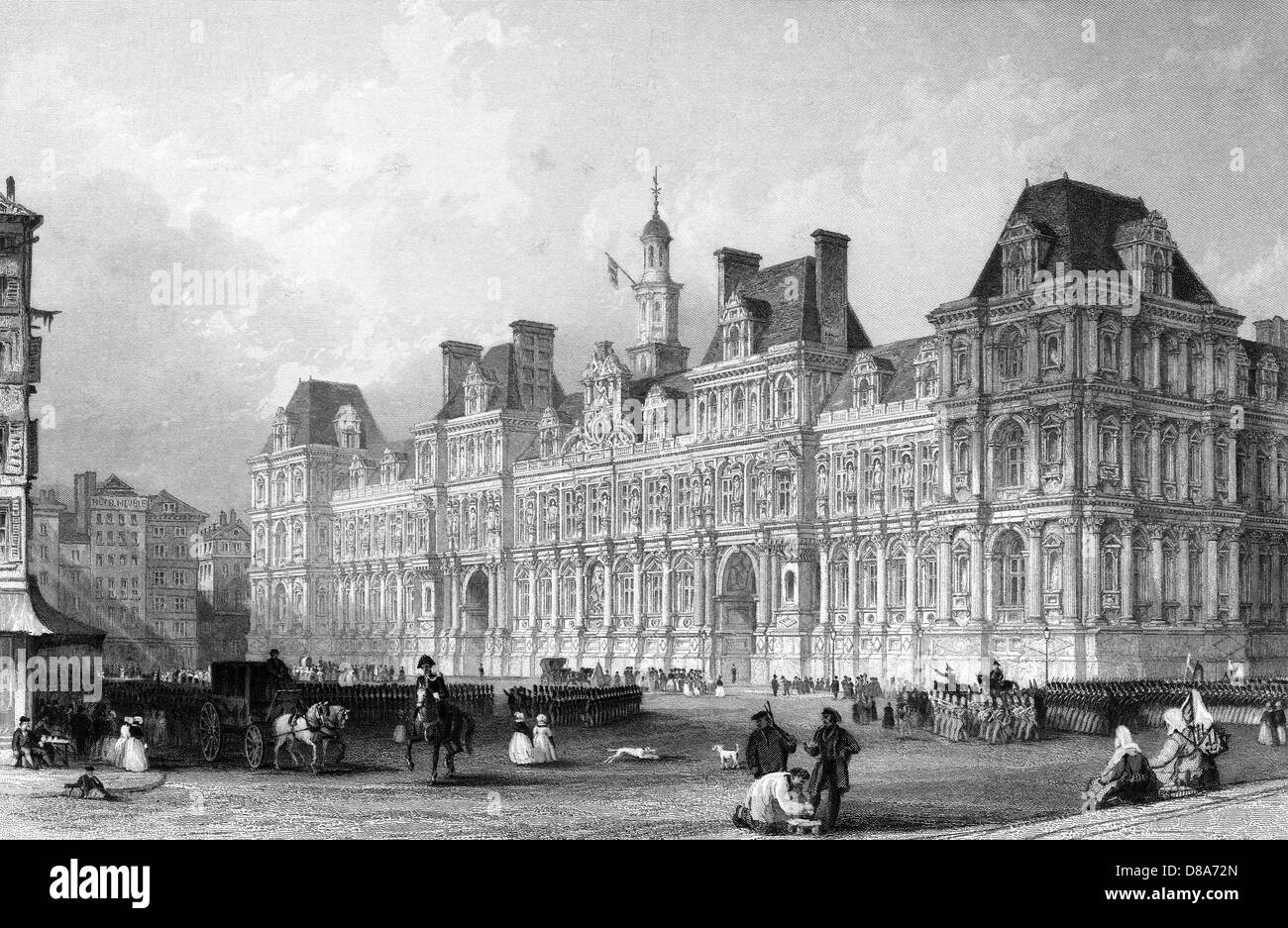 PARIGI HOTEL DE VILLE Foto Stock