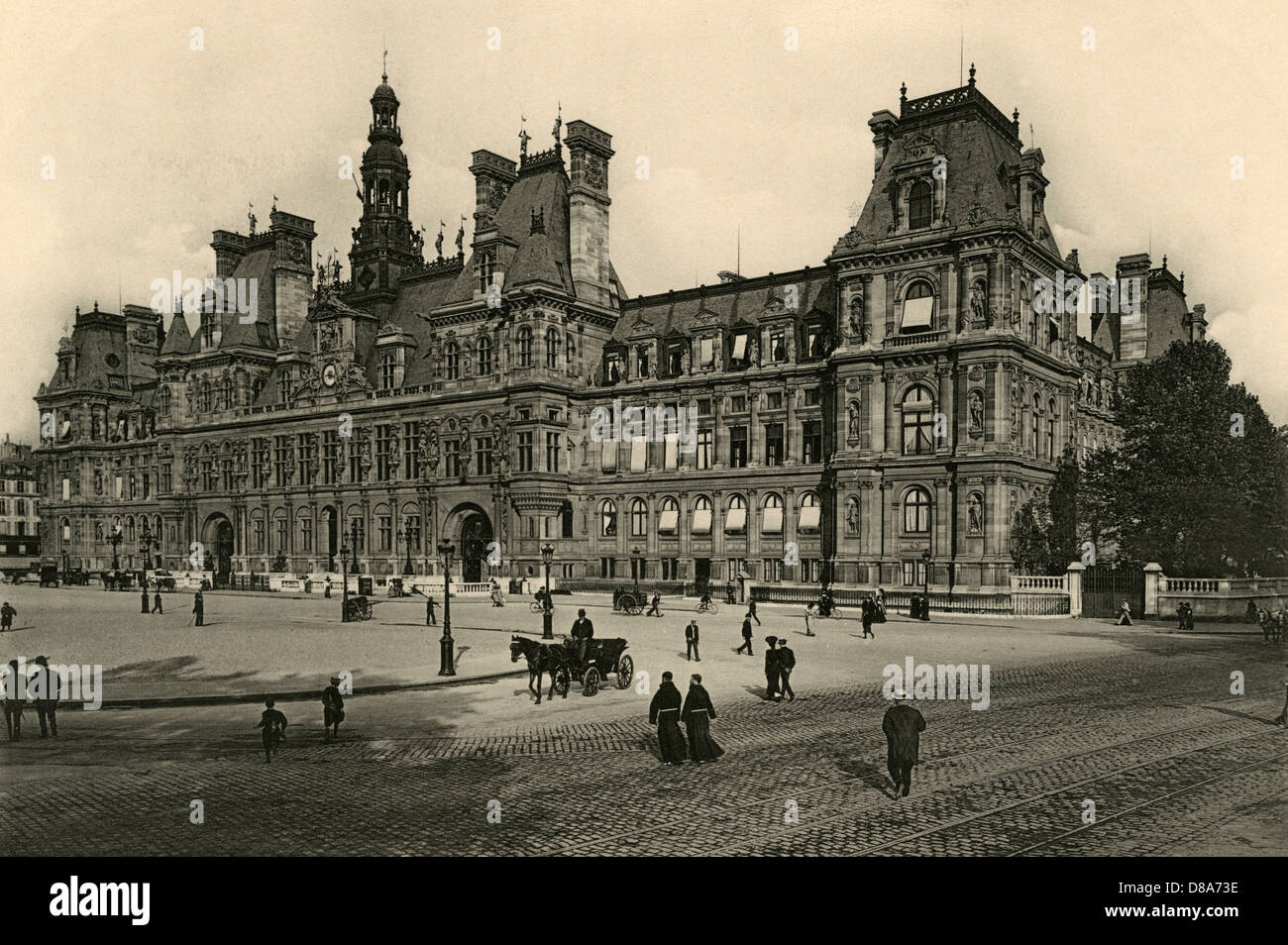 PARIGI HOTEL DE VILLE Foto Stock