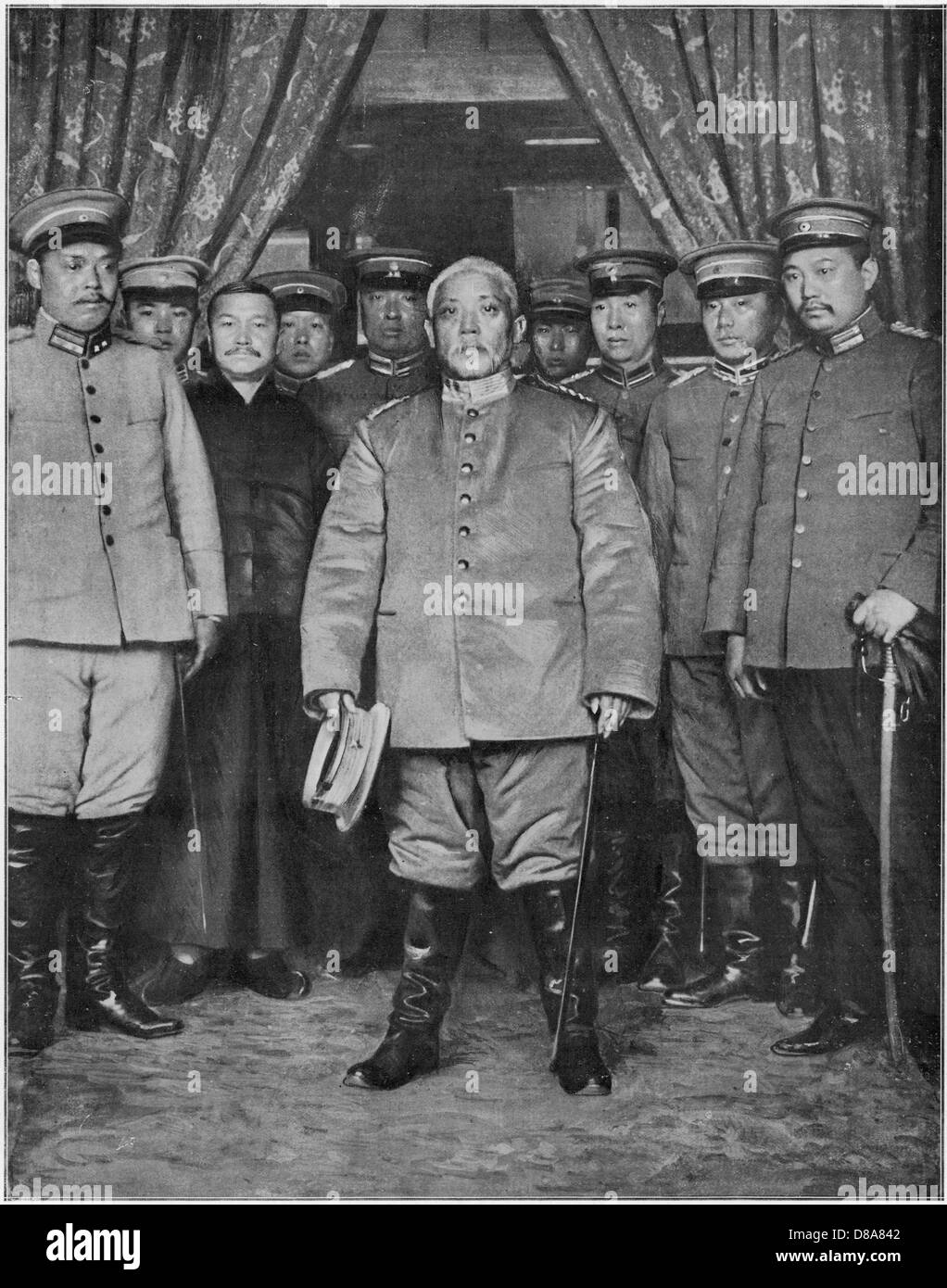 Yuan Shikai e il suo staff Foto Stock