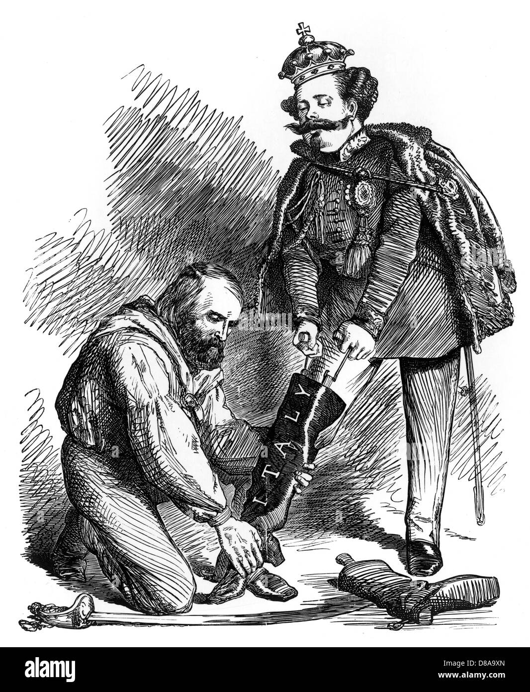 Unificazione Italiana Foto Stock