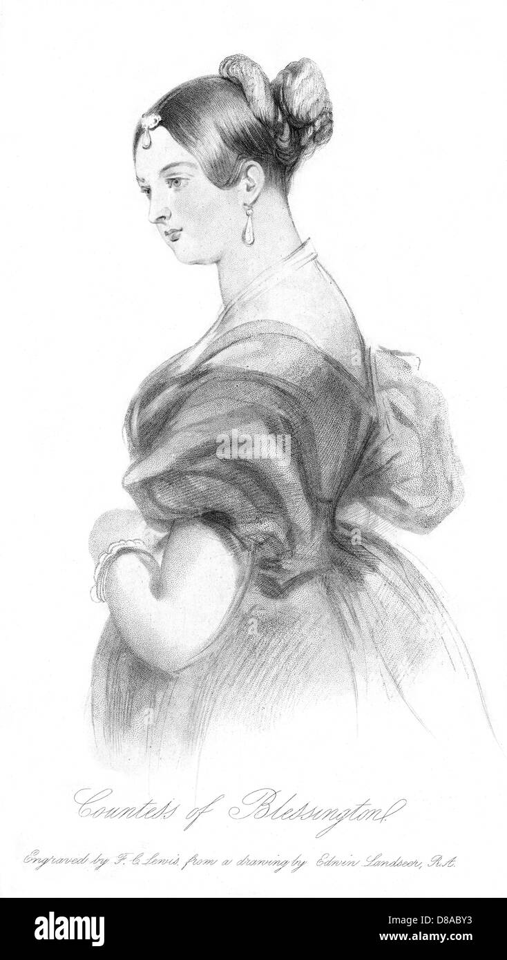 La contessa BLESSINGTON Foto Stock