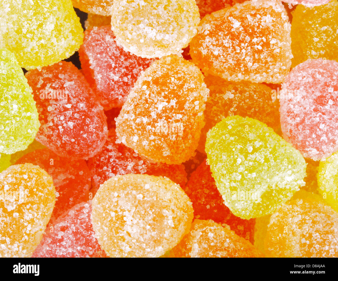 Dolce frutta colorata jelly caramelle Foto Stock