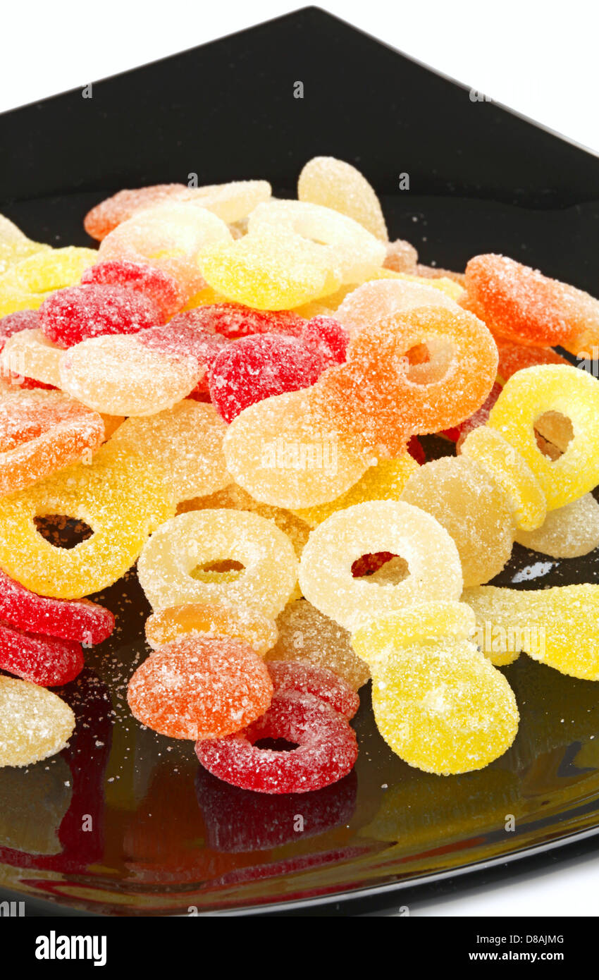 Dolce colorati misti jelly caramelle Foto Stock