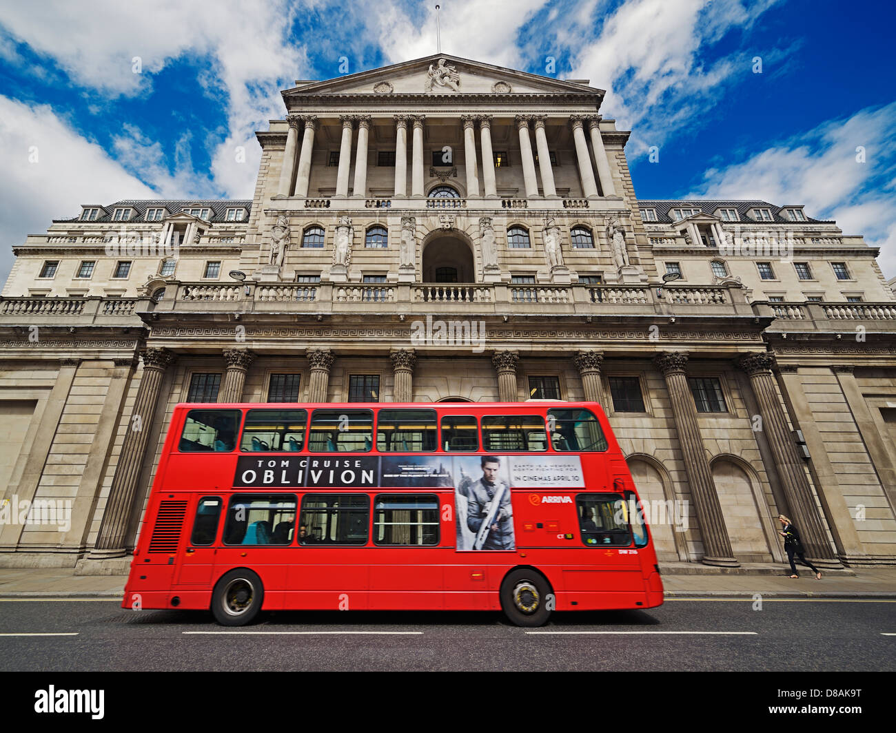 La Bank of England, Threadneedle Street, Londra, Inghilterra, Regno Unito. Foto Stock
