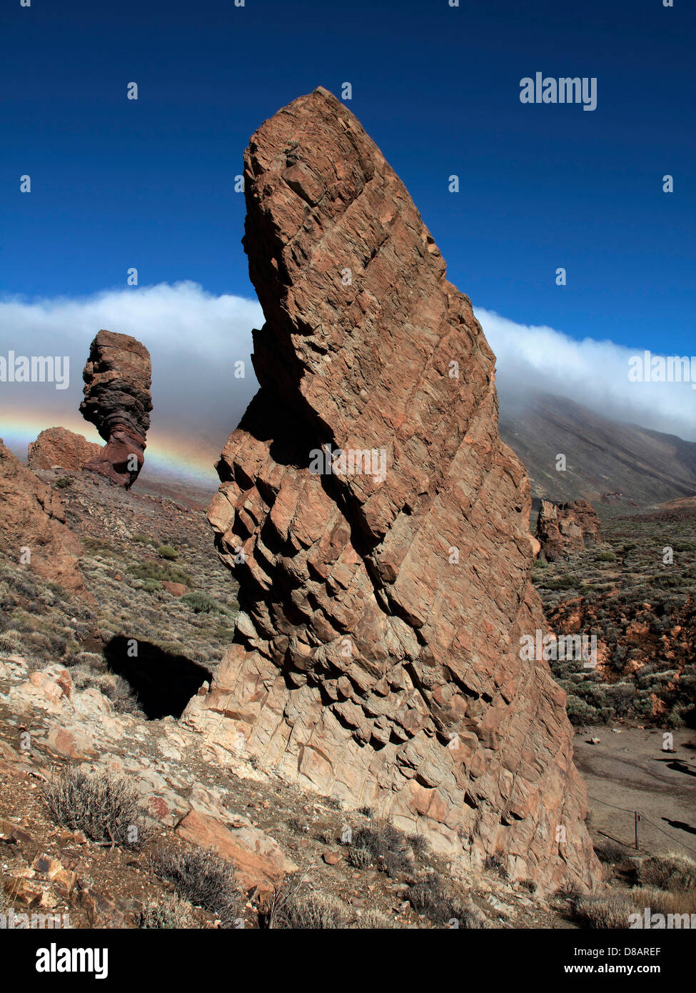 Parco Teide rainbow Tenerife Canarie Foto Stock