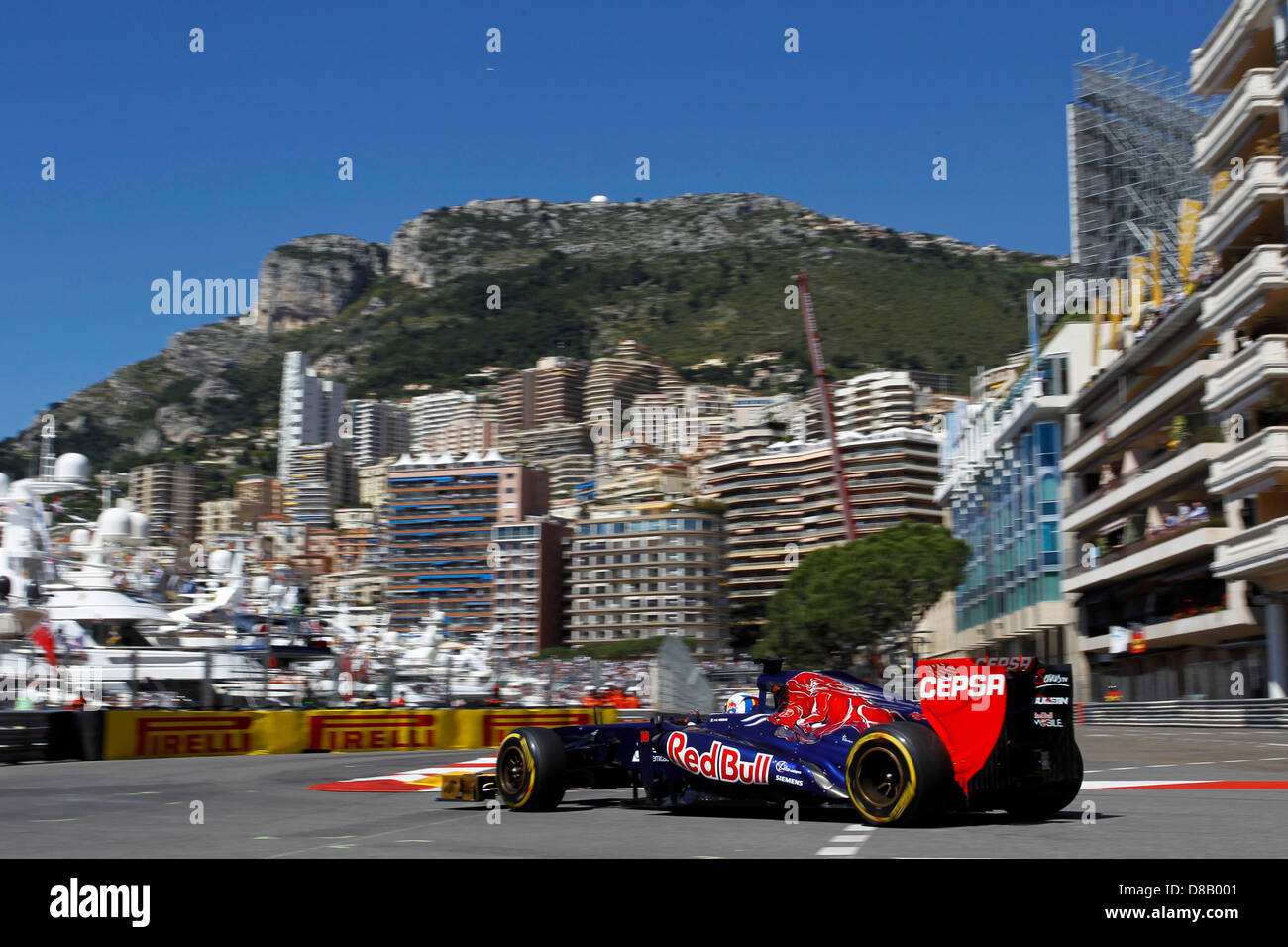 Il Principato di Monaco, 23 maggio 2013. Motorsports: FIA Formula One World Championship 2013, il Grand Prix di Monaco, #18 Jean-Eric Vergne (FRA, la Scuderia Toro Rosso), Credit: DPA/Alamy Live News Foto Stock
