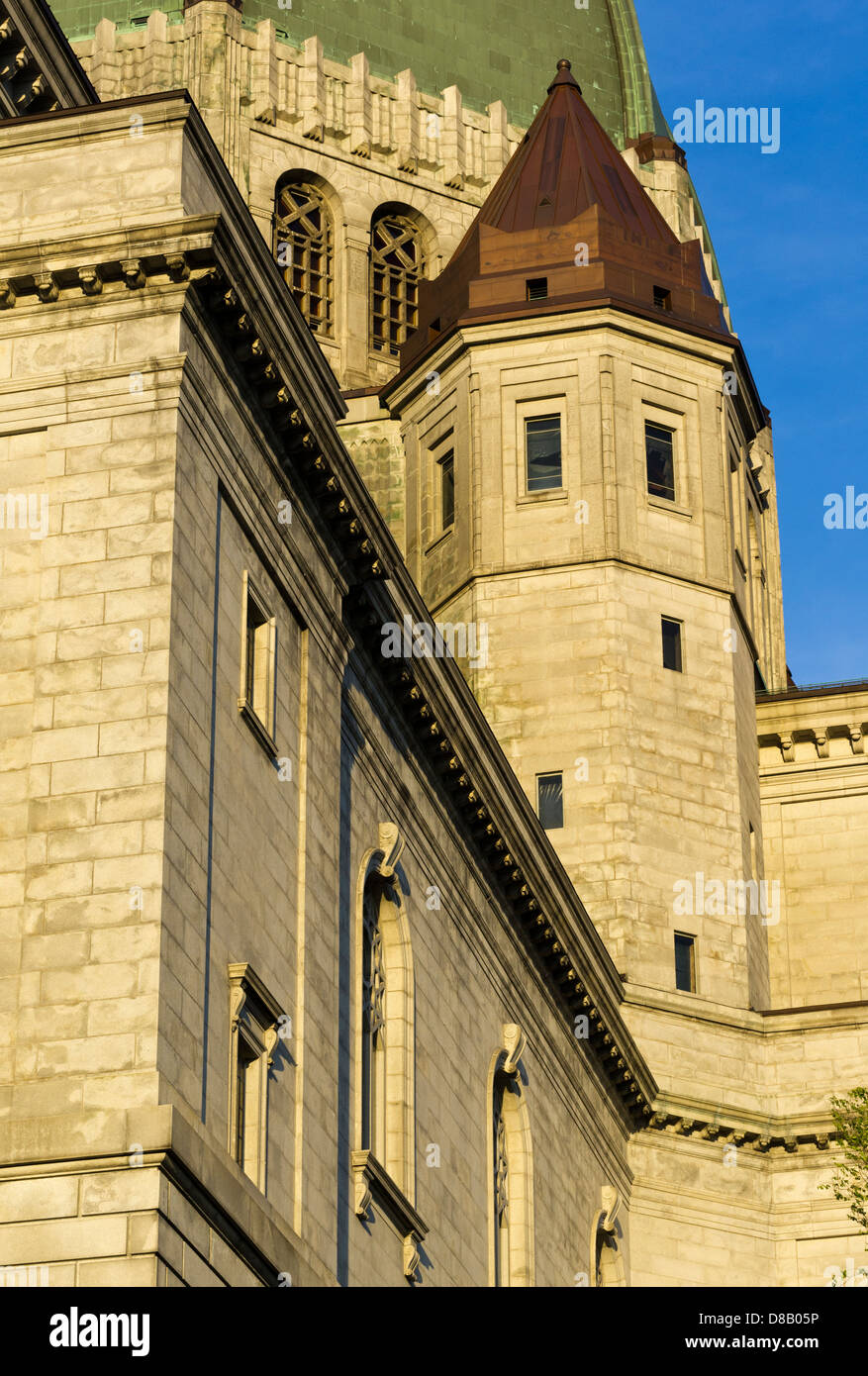 San Giuseppe oratorio a Montreal in vista laterale Foto Stock