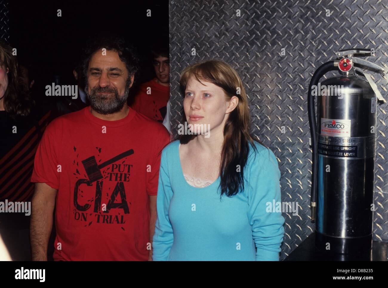 ABBIE HOFFMAN con Amy Carter.f3953.(Immagine di credito: © Giovanni Barrett/Globe foto/ZUMAPRESS.com) Foto Stock