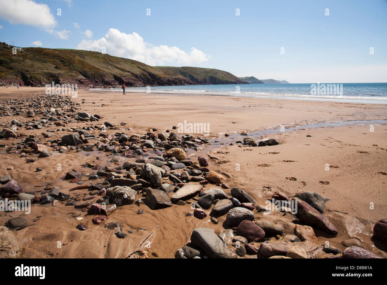 Freshwater East, Pembrokeshire, Regno Unito Foto Stock