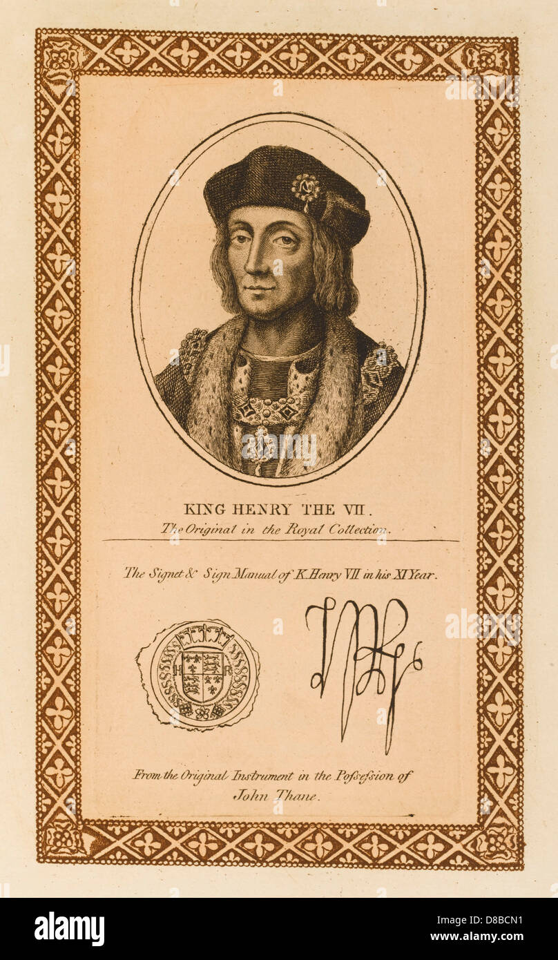 Re Enrico VII Foto Stock