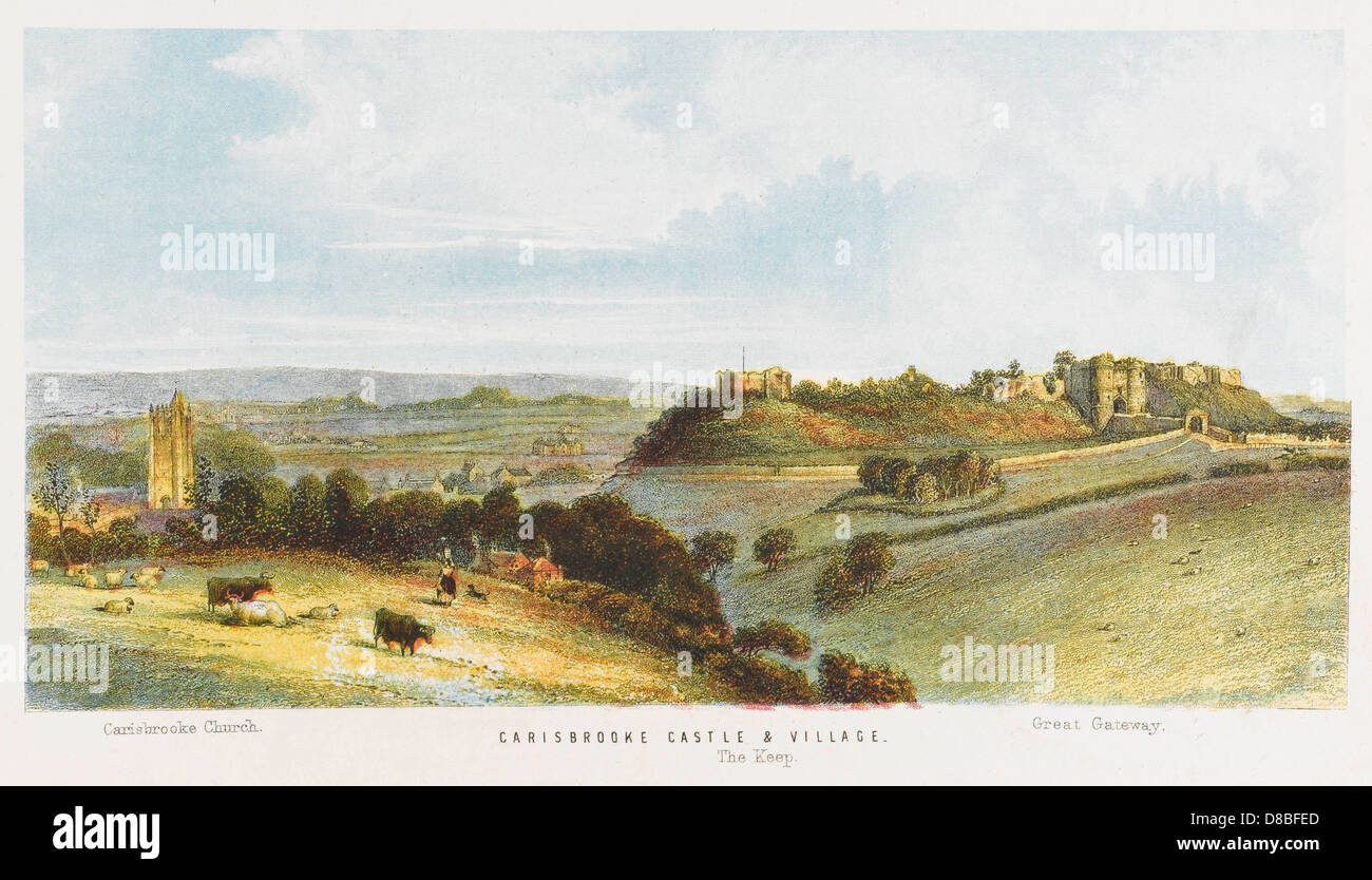 CARISBROOK I.O.W. Foto Stock