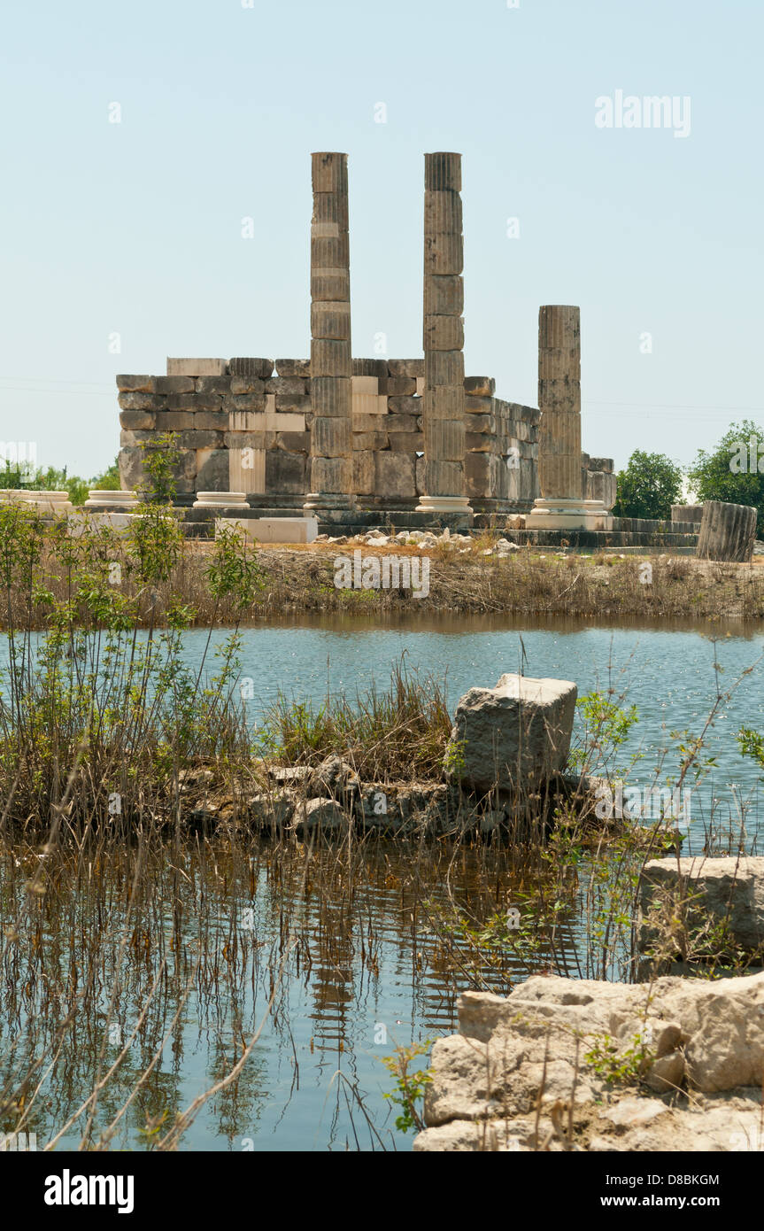Tempio di Leto, Letoon, Antalya, Turchia Foto Stock