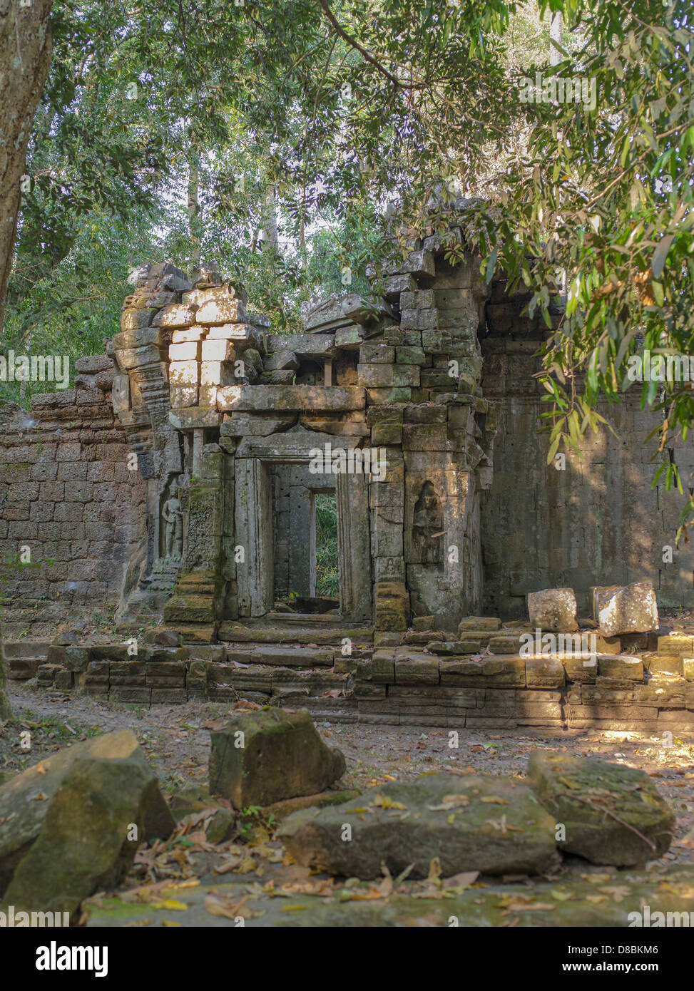 Preah Khan. Parco Archeologico di Angkor. Siem Reap. Cambogia Foto Stock