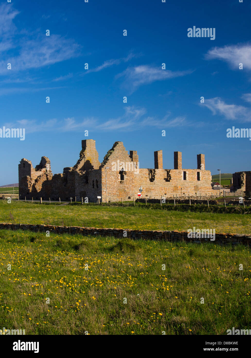La Scozia, isole Orcadi, Orkney continentale. Earl's Palace di Birsay, Foto Stock