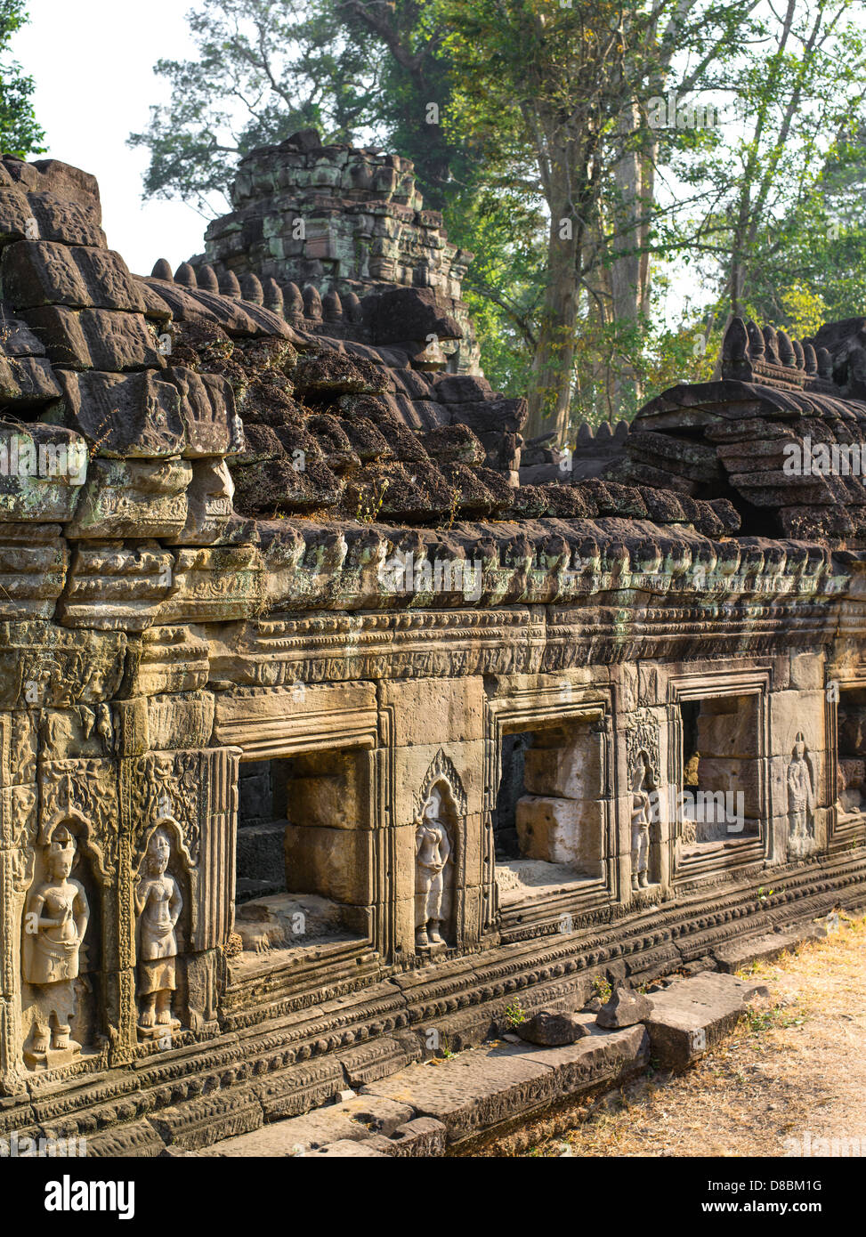 Preah Khan. Parco Archeologico di Angkor. Siem Reap. Cambogia Foto Stock