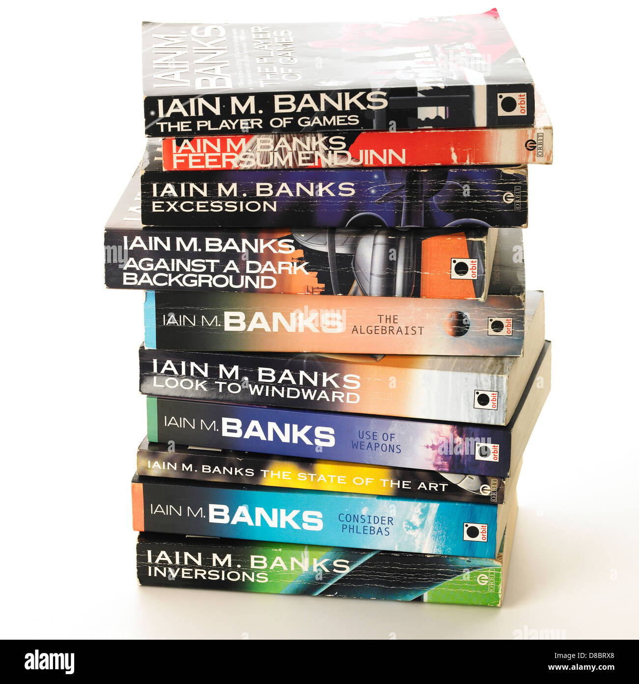 La cultura romanzi da autore Iain M Banks Foto Stock