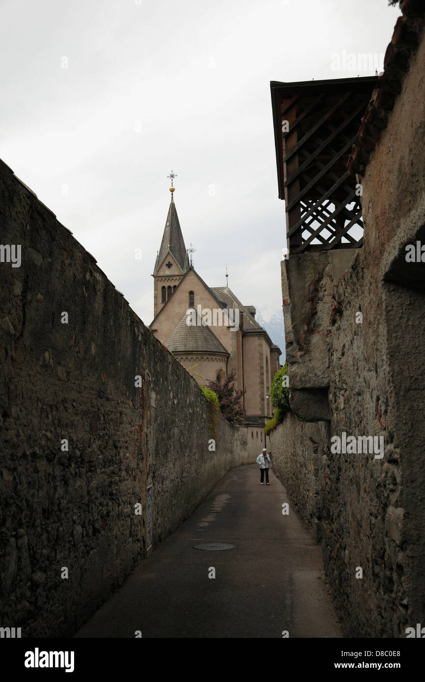 Chiesa Evangelica Luterana, Merano Foto Stock