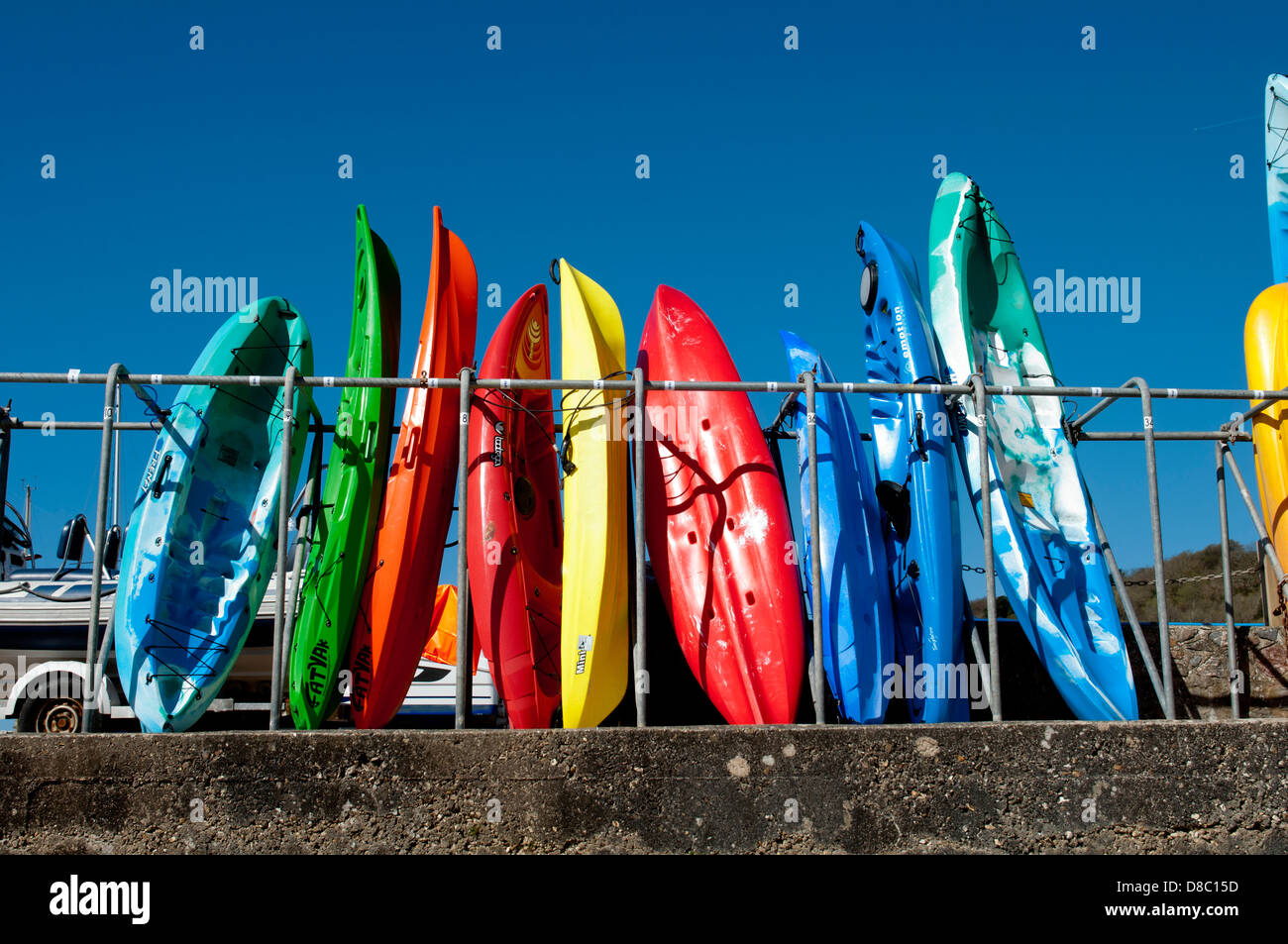 Kayak da mare, Lyme Regis, Dorset, England, Regno Unito Foto Stock