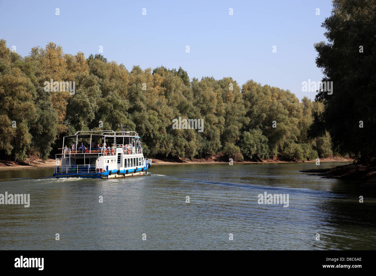 Il Delta del Danubio Riserva della Biosfera, vicino a Tulcea, Romania Foto Stock