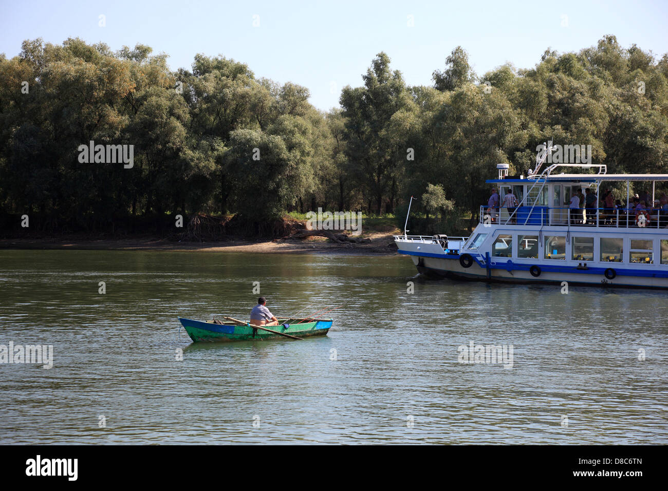 Il Delta del Danubio Riserva della Biosfera, vicino a Tulcea, Romania Foto Stock