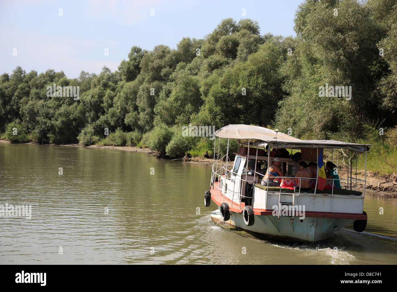 Il Delta del Danubio Riserva della Biosfera, vicino a Tulcea, Romania Foto Stock