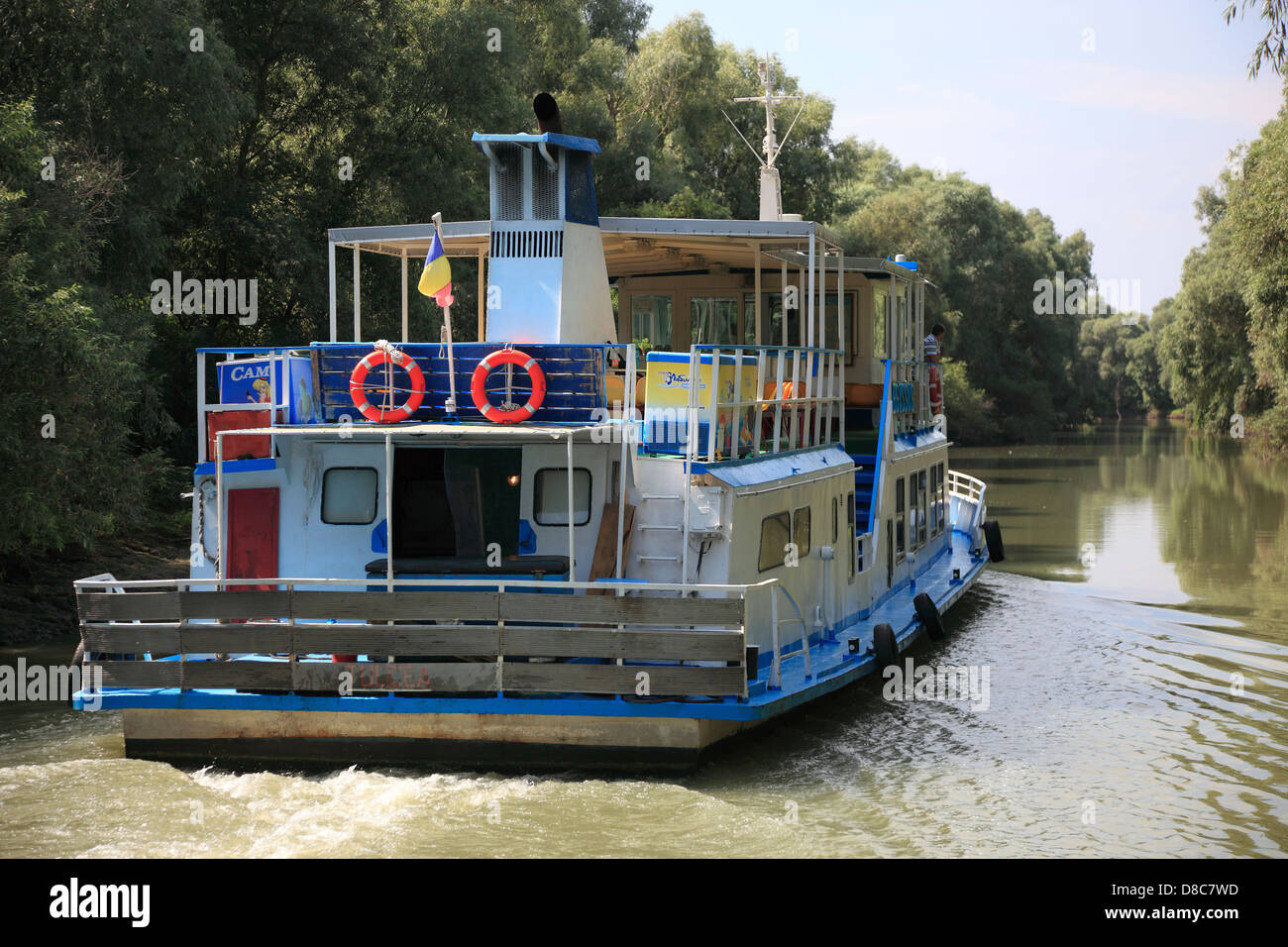 Il Delta del Danubio Riserva della Biosfera, vicino a Tulcea, Romania Foto Stock