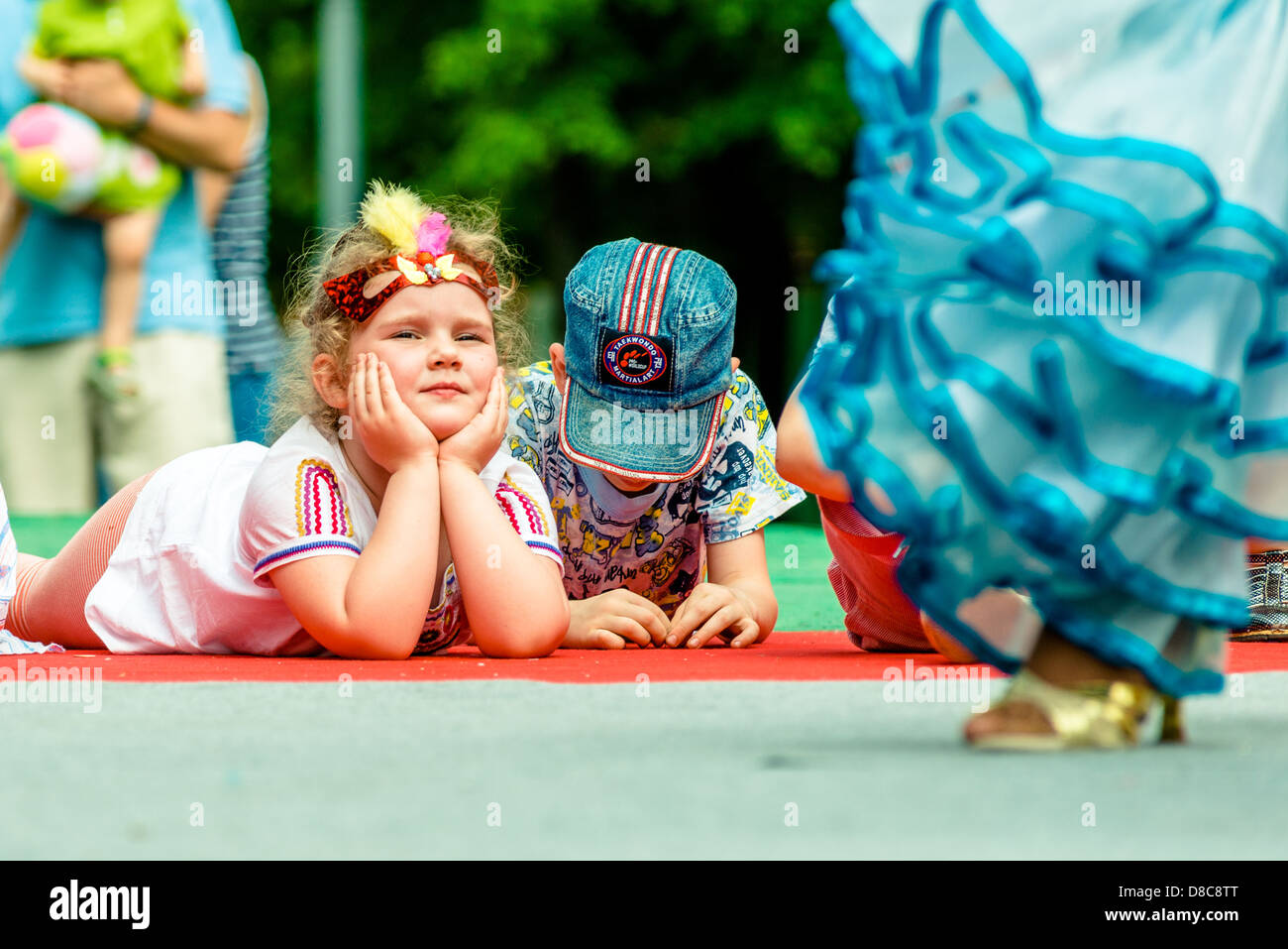 Carnevale annuale a Mosca Ermitage Garden Foto Stock