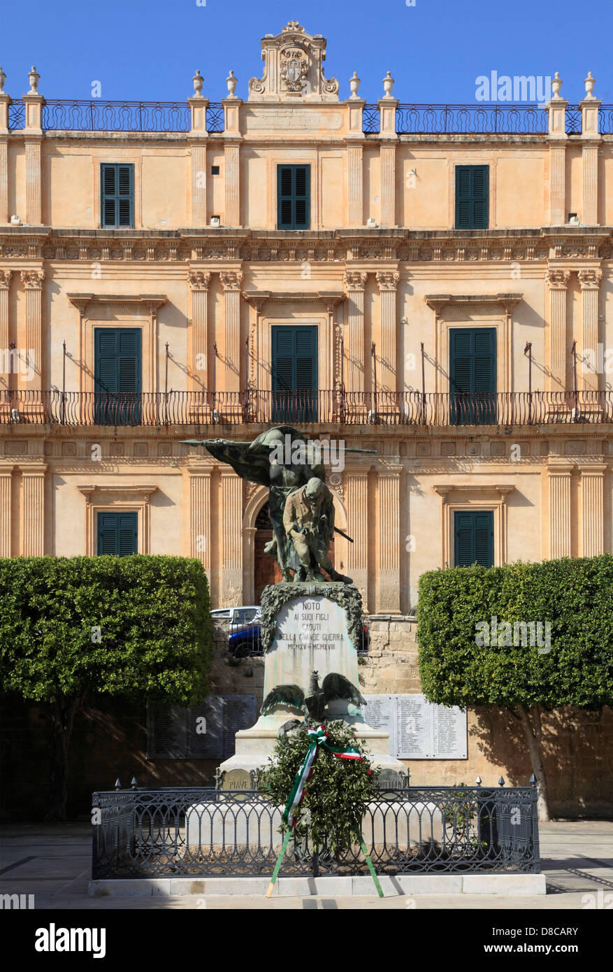 L'Italia, sicilia, Noto, Palazzo Landolina, Foto Stock