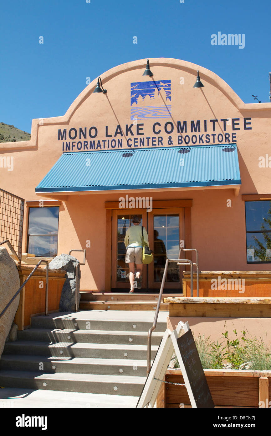 Mono Lago Comitato centro informazioni e libreria building in Lee Vining California Foto Stock