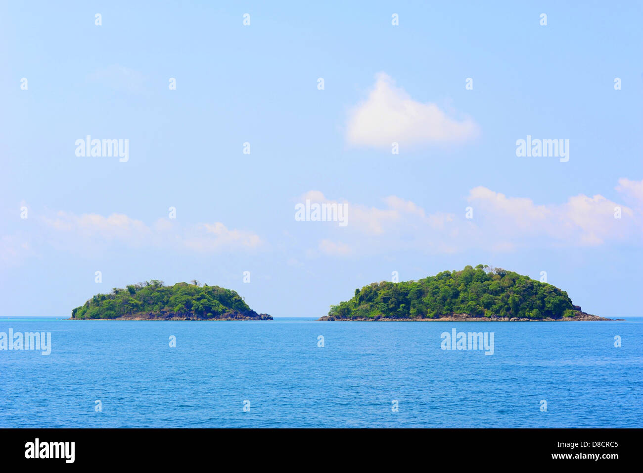 Vista panoramica Vicino a kho chang isole in Thailandia Foto Stock
