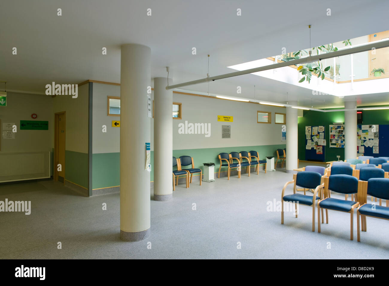 Centro salute area di attesa Foto Stock