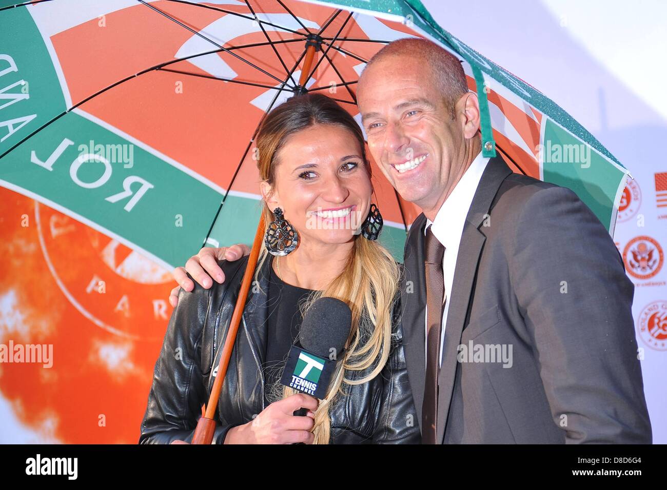 24.05.2013. Parigi, Francia. Guy dimenticare FRA e Tatiana GOLOVIN Foto chiamata La Soiree Joueurs de Roland Garros. Foto Stock