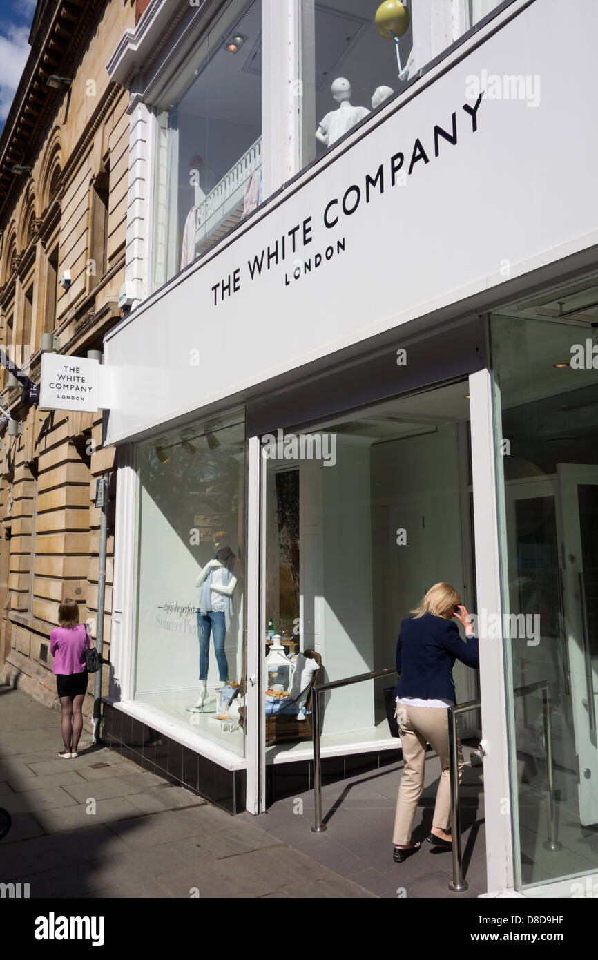 Il White Company Store di Nottingham, Inghilterra, Regno Unito Foto Stock